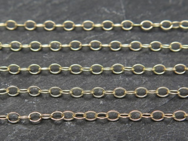 Gold Filled Cable Chain 2 x 1.4mm ~ Offcuts